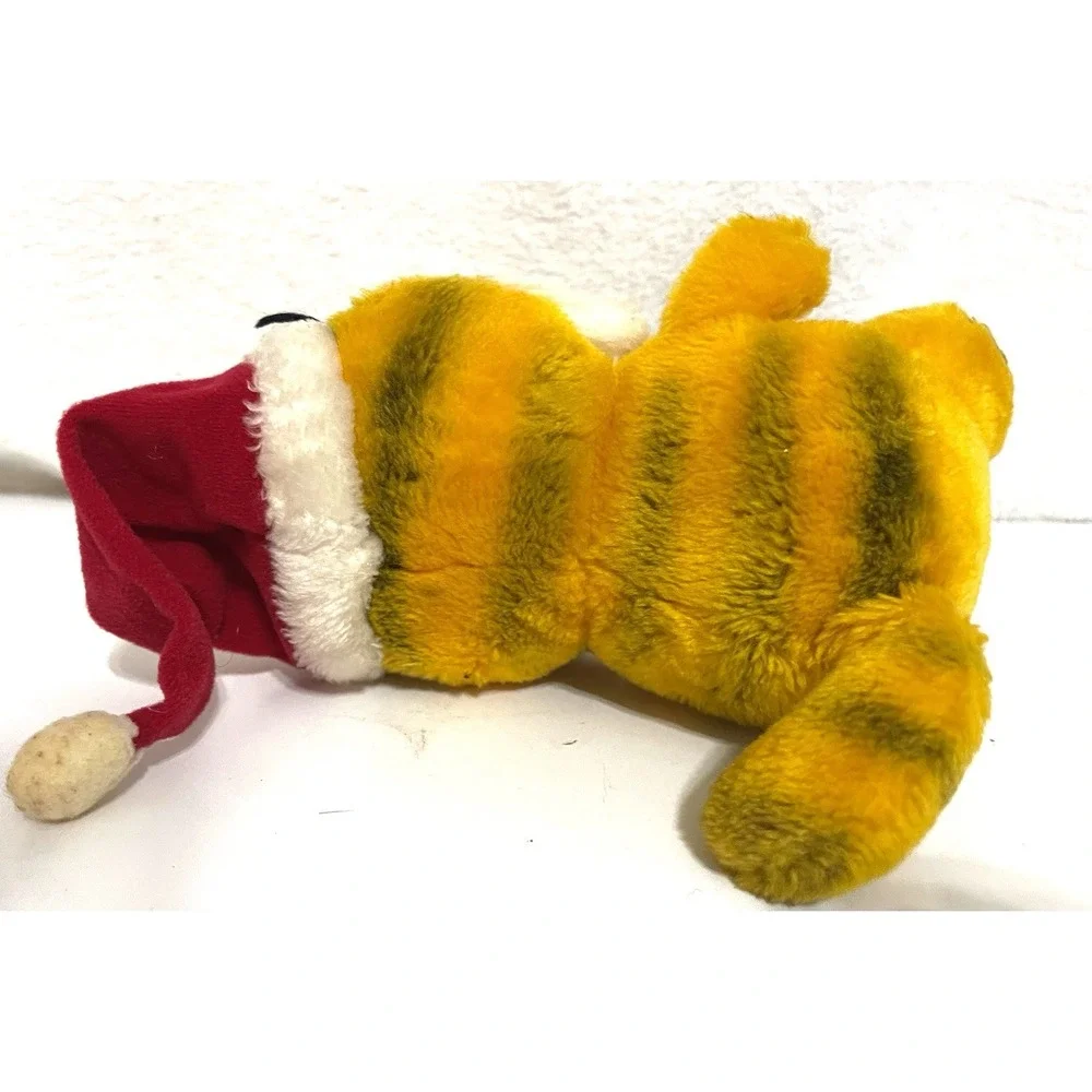 1981 Garfield Plush Santa (Holiday, Christmas) R. Dakin & Co. With Beard/Hat 8